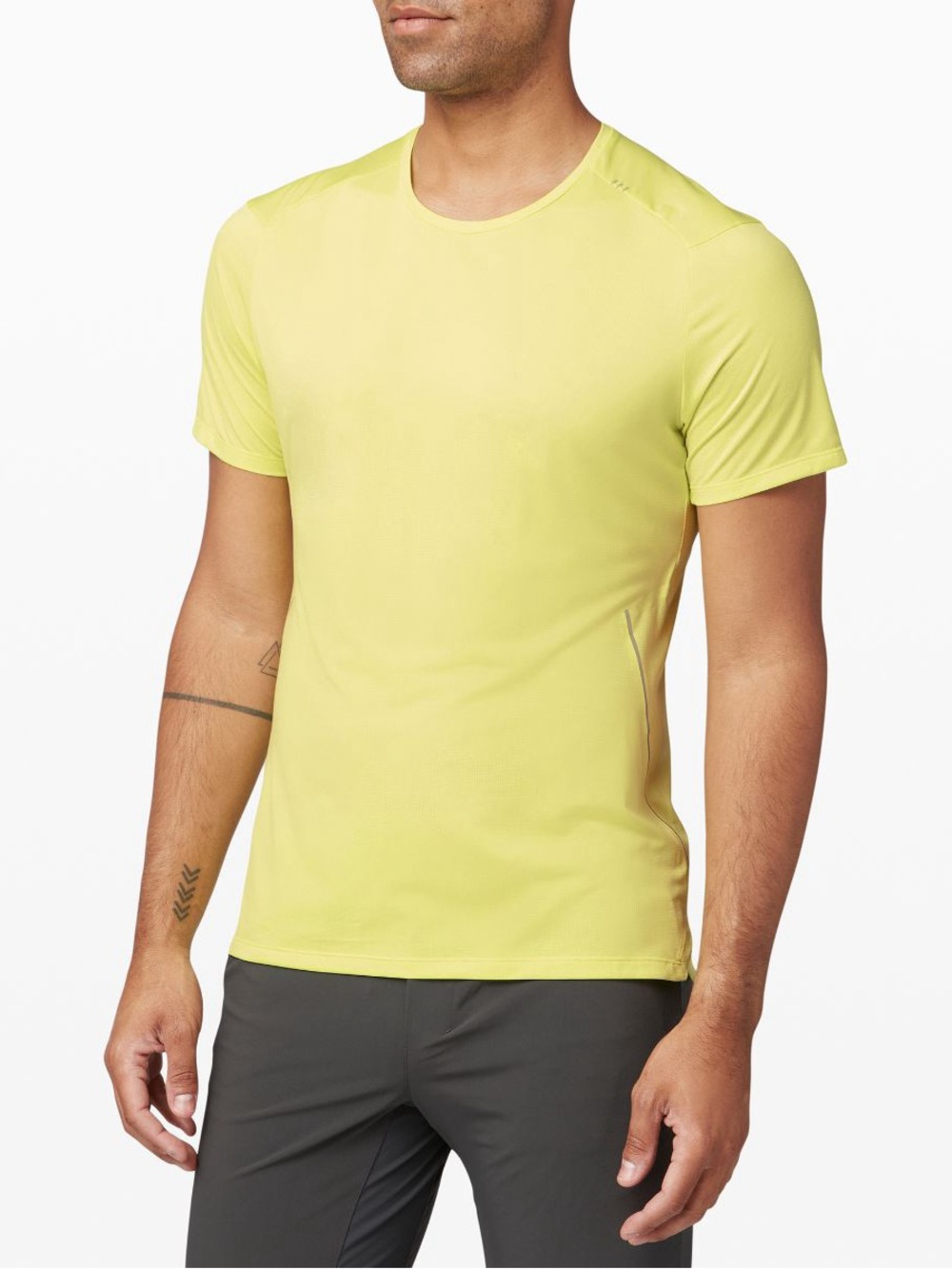 NWT Lululemon Fast & Free Short Sleeve Mens Medium in Yellow